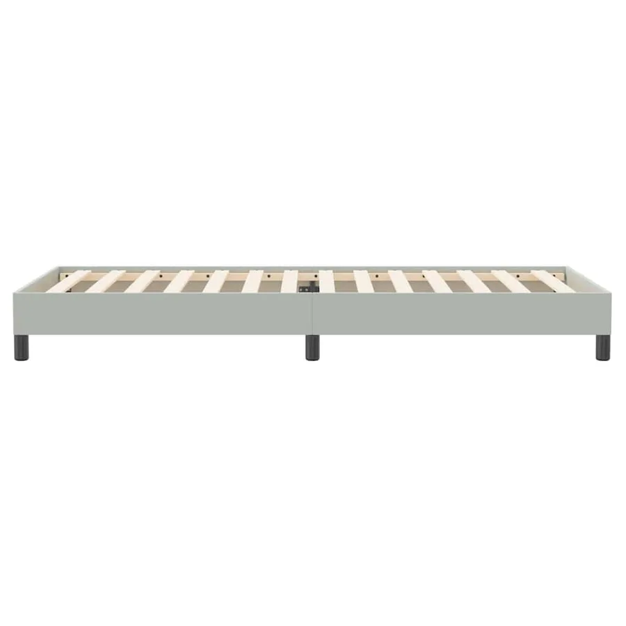 Sommier à lattes de lit sans matelas gris clair 80x220 cm - 6