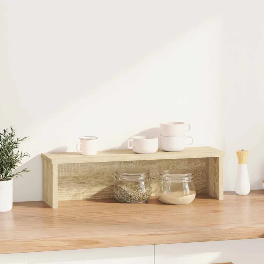 Étagère de cuisine empilable chêne sonoma 50x15x16 cm - 2