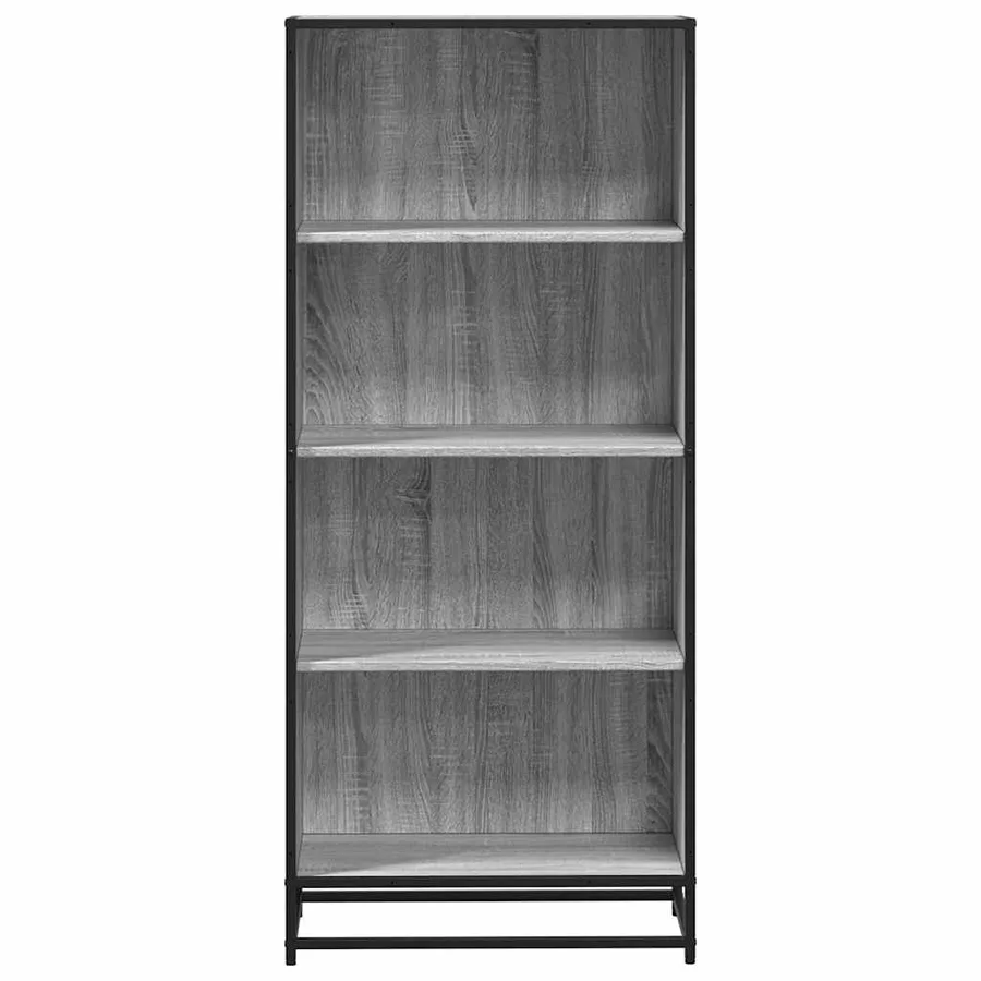 Bibliothèque sonoma gris 60x35x139 cm bois d'ingénierie - 4
