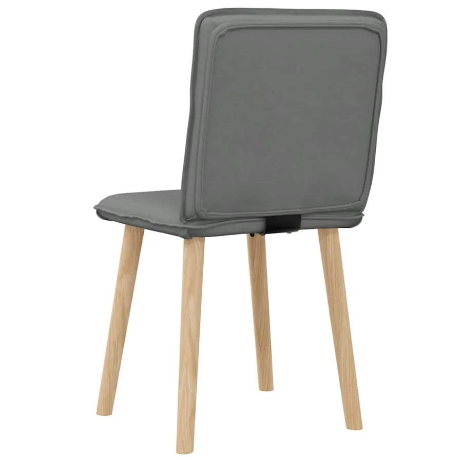 Chaises à manger lot de 2 gris foncé tissu - 6