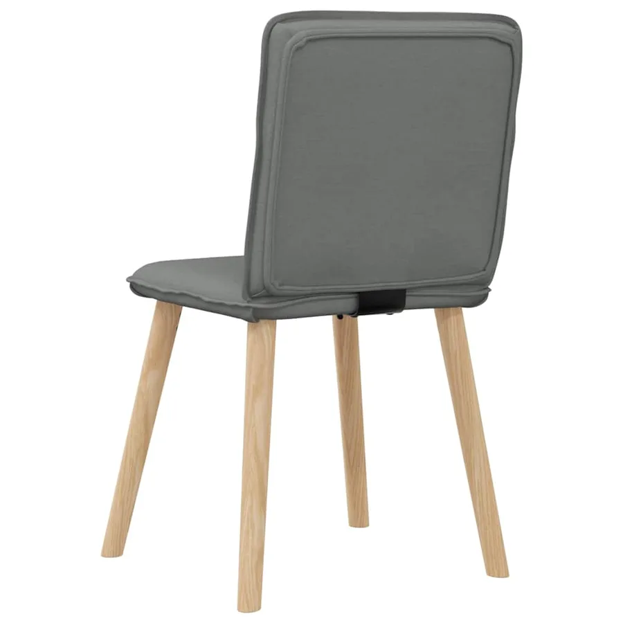 Chaises à manger lot de 6 gris foncé tissu - 6