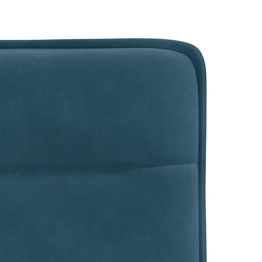 Chaises à manger lot de 4 Bleu Velours - 7