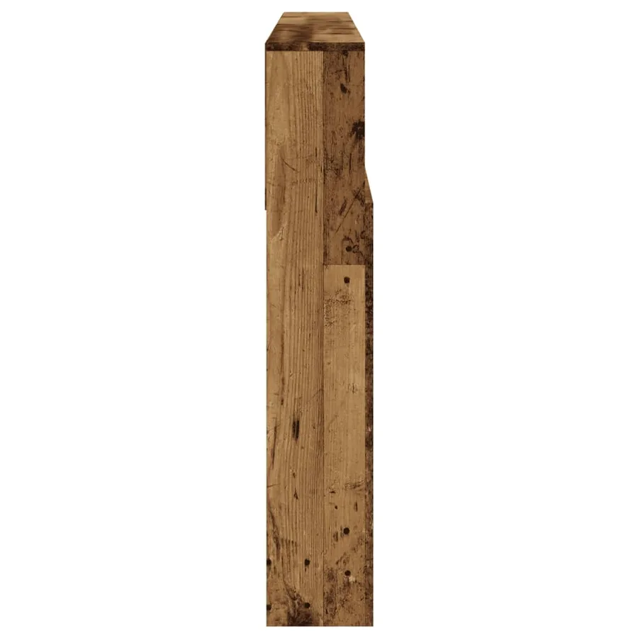 Armoire de tête de lit vieux bois 180x19x103,5 cm - 5