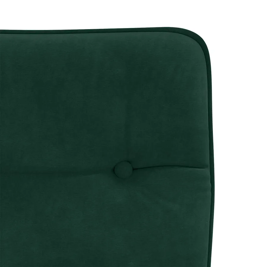Chaises à manger lot de 2 Vert foncé Velours - 7