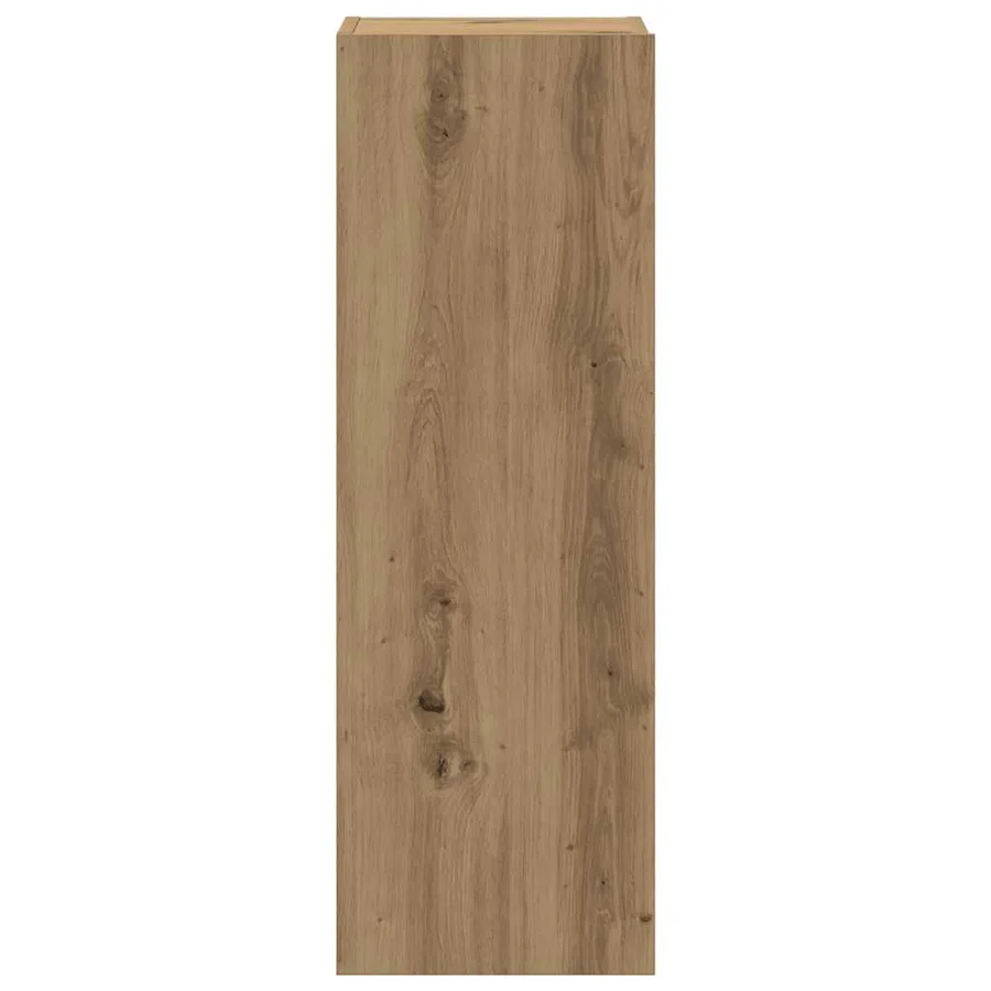 Meubles TV muraux 4 pcs chêne artisanal bois d'ingénierie - 5