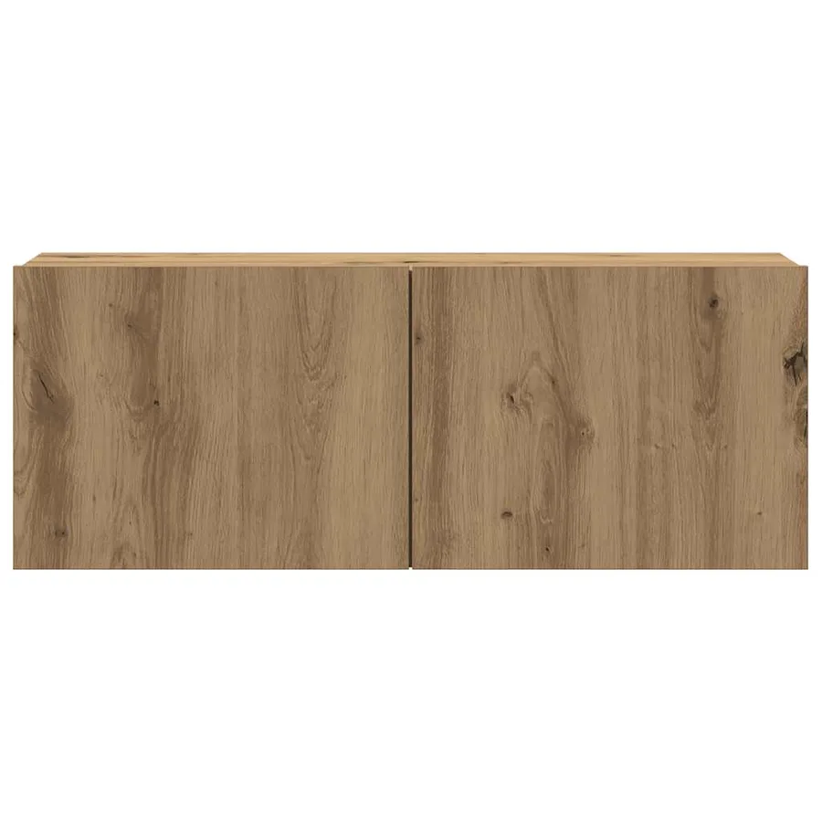 Meubles TV muraux 4 pcs chêne artisanal bois d'ingénierie - 7