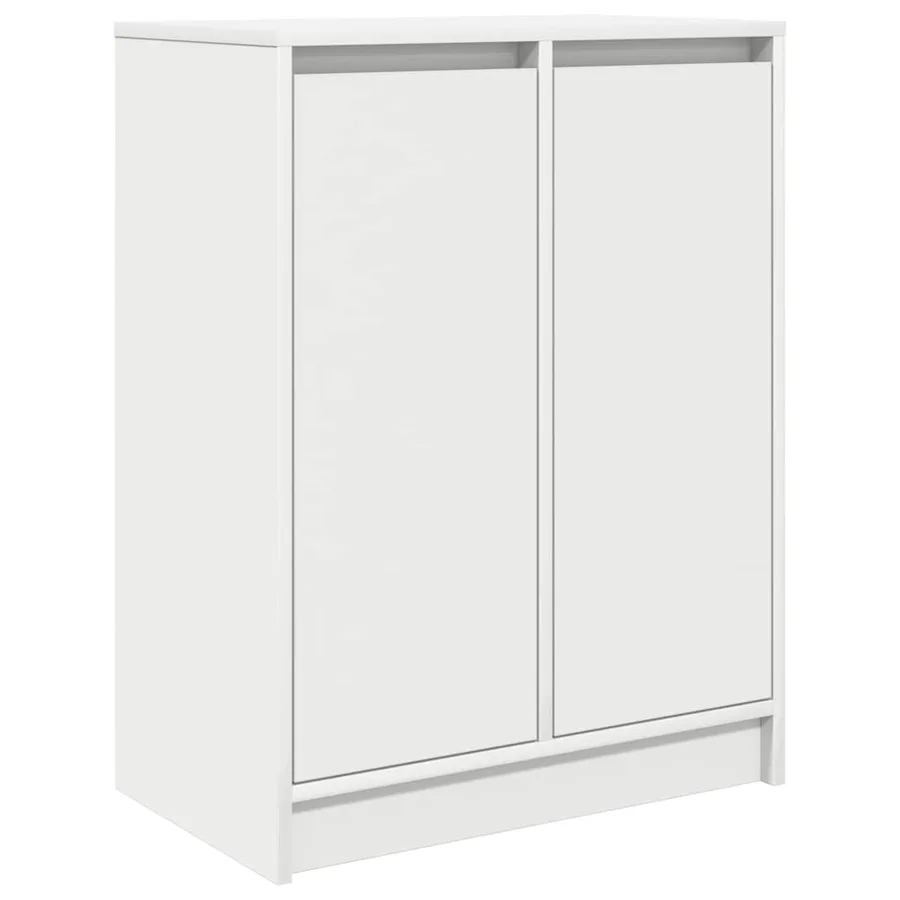 Buffet blanc 57x34x76 cm bois d'ingénierie - 2