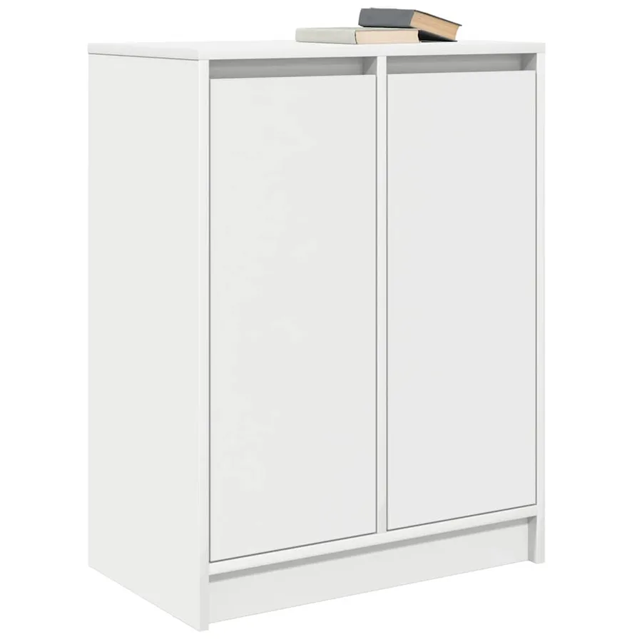 Buffet blanc 57x34x76 cm bois d'ingénierie - 4