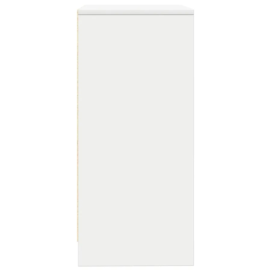 Buffet blanc 57x34x76 cm bois d'ingénierie - 7