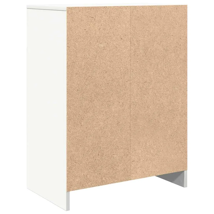 Buffet blanc 57x34x76 cm bois d'ingénierie - 8
