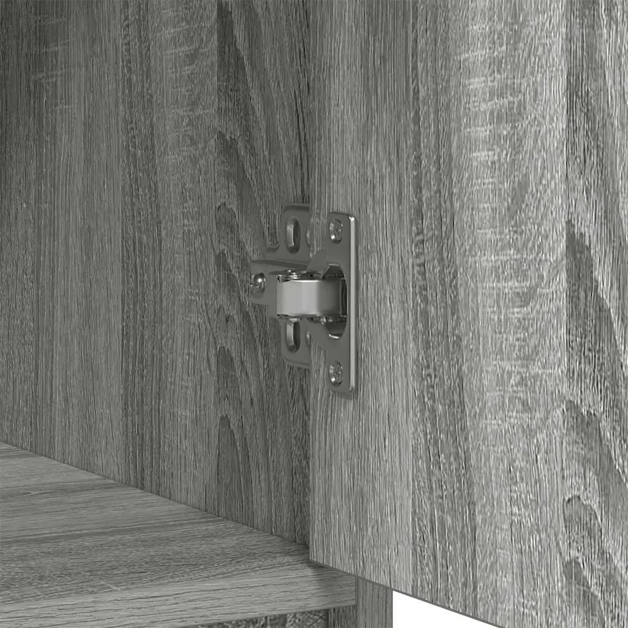 Buffet avec tiroirs et portes sonoma gris 73x31x90 cm - 10