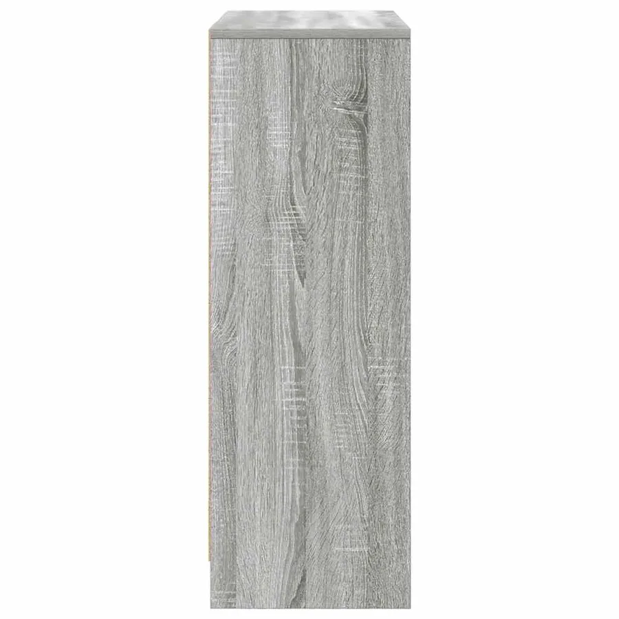 Buffet avec tiroirs et portes sonoma gris 73x31x90 cm - 7