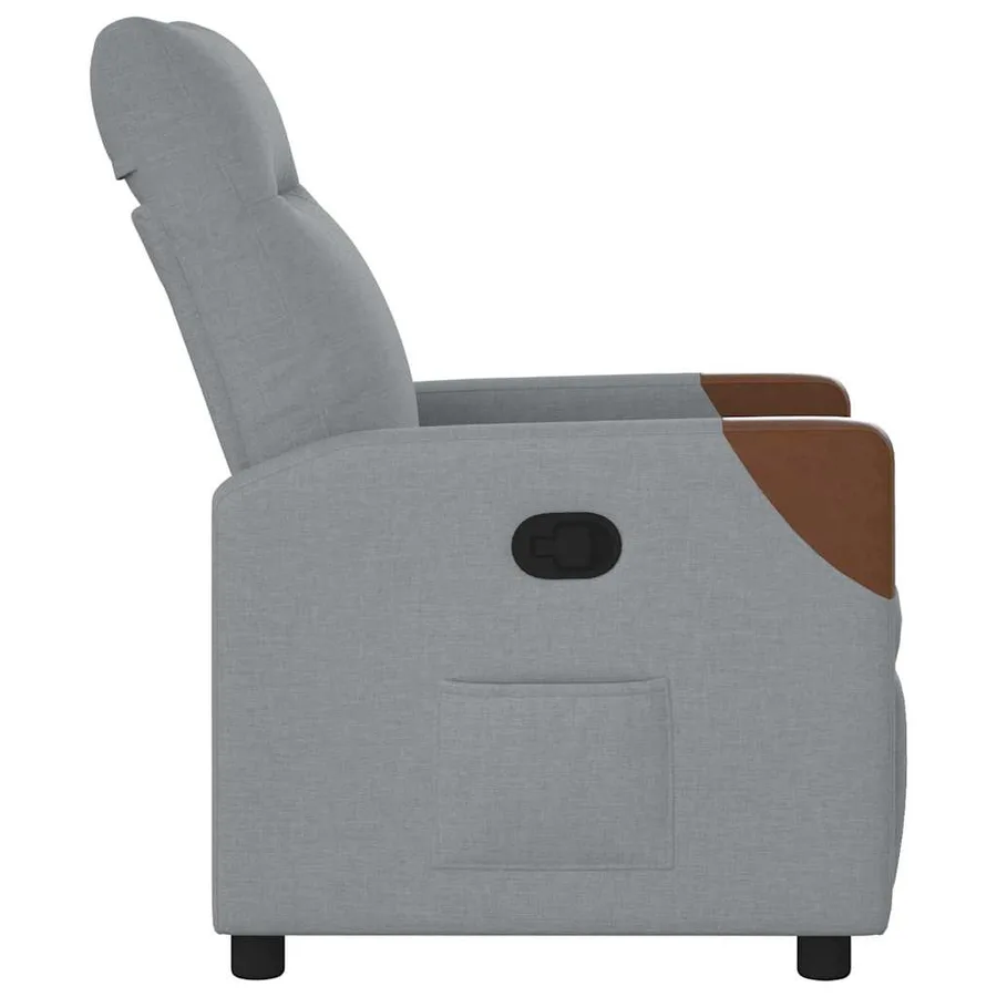 Fauteuil inclinable Gris clair Tissu - 4