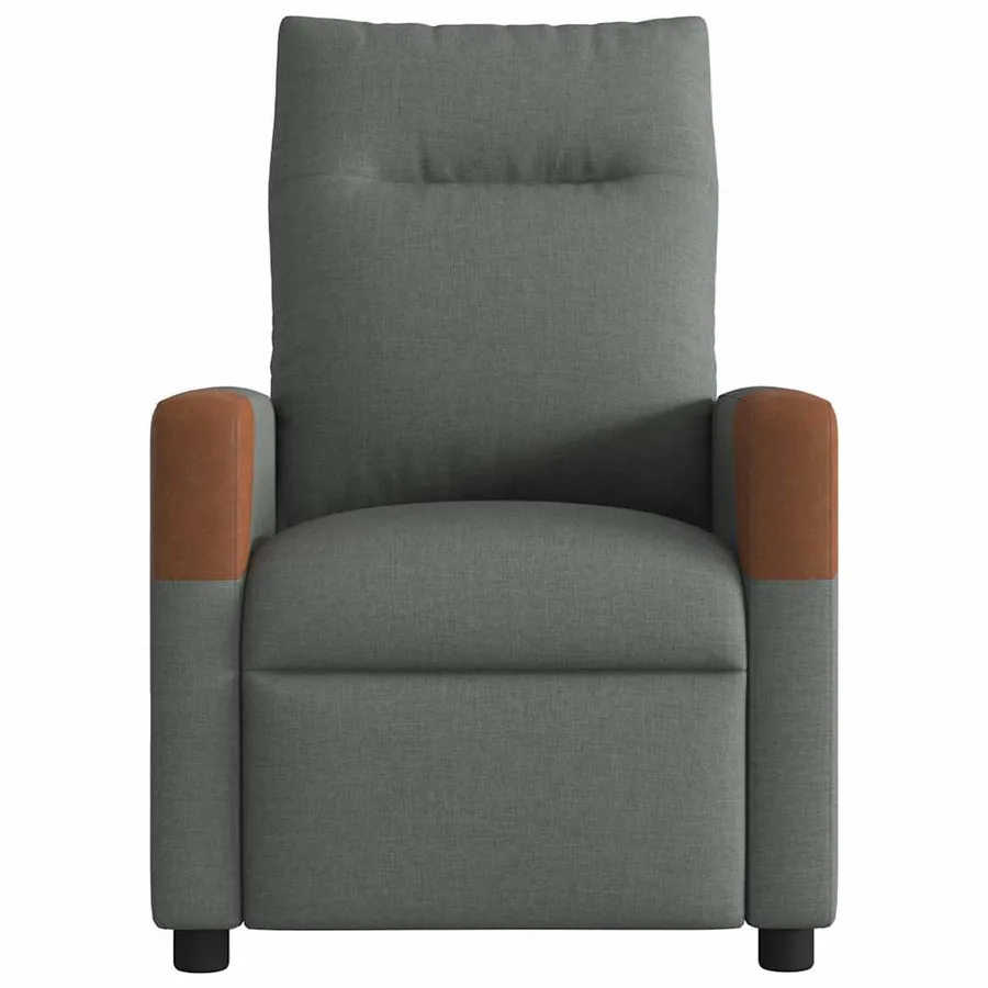 Fauteuil inclinable électrique Gris foncé Tissu - 5