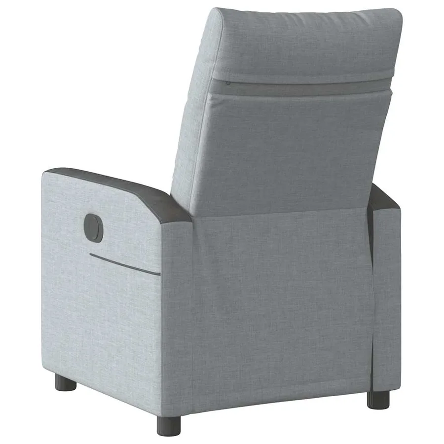Fauteuil inclinable électrique Gris clair Tissu - 7