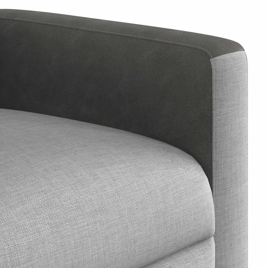 Fauteuil inclinable électrique gris nuage tissu - 13