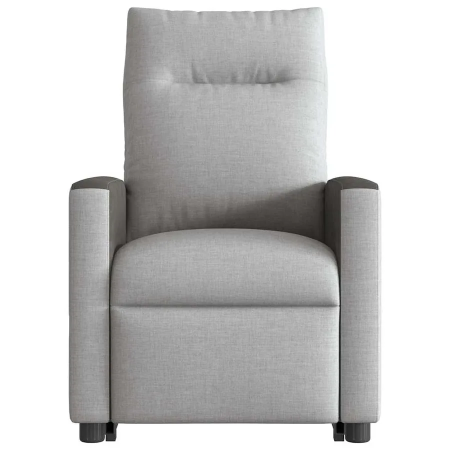 Fauteuil inclinable électrique gris nuage tissu - 5