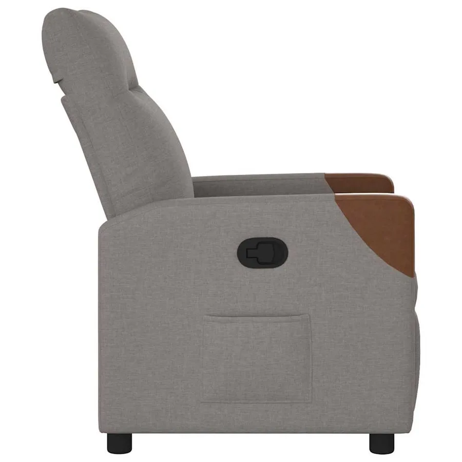 Fauteuil inclinable Taupe Tissu - 4