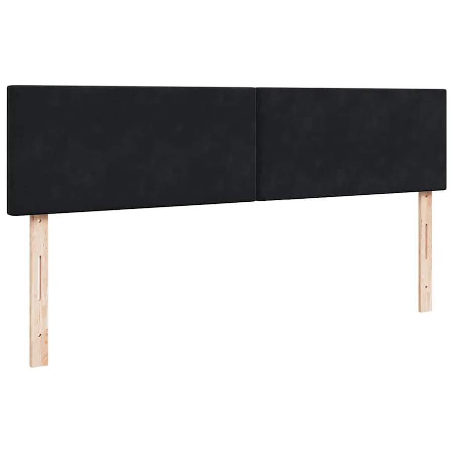 Cadre de lit ottoman avec matelas noir 200x200cm velours - 8