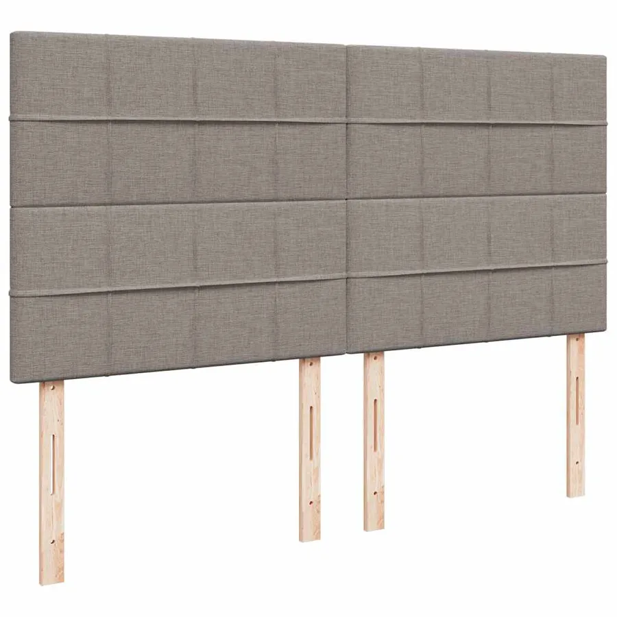 Cadre de lit ottoman avec matelas taupe 180x200 cm tissu - 9