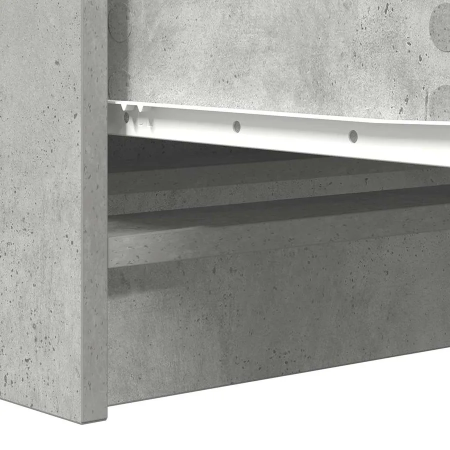 Buffet Gris béton 100x35x76 cm Bois d'ingénierie - 10