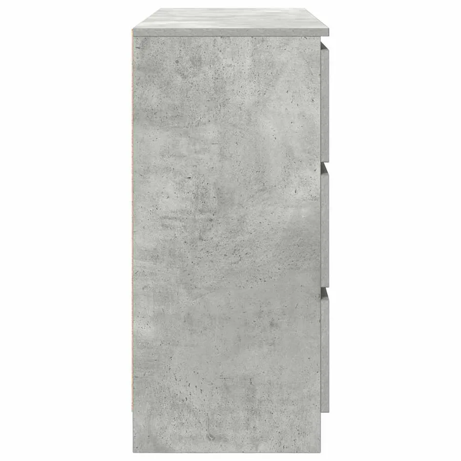 Buffet Gris béton 100x35x76 cm Bois d'ingénierie - 7
