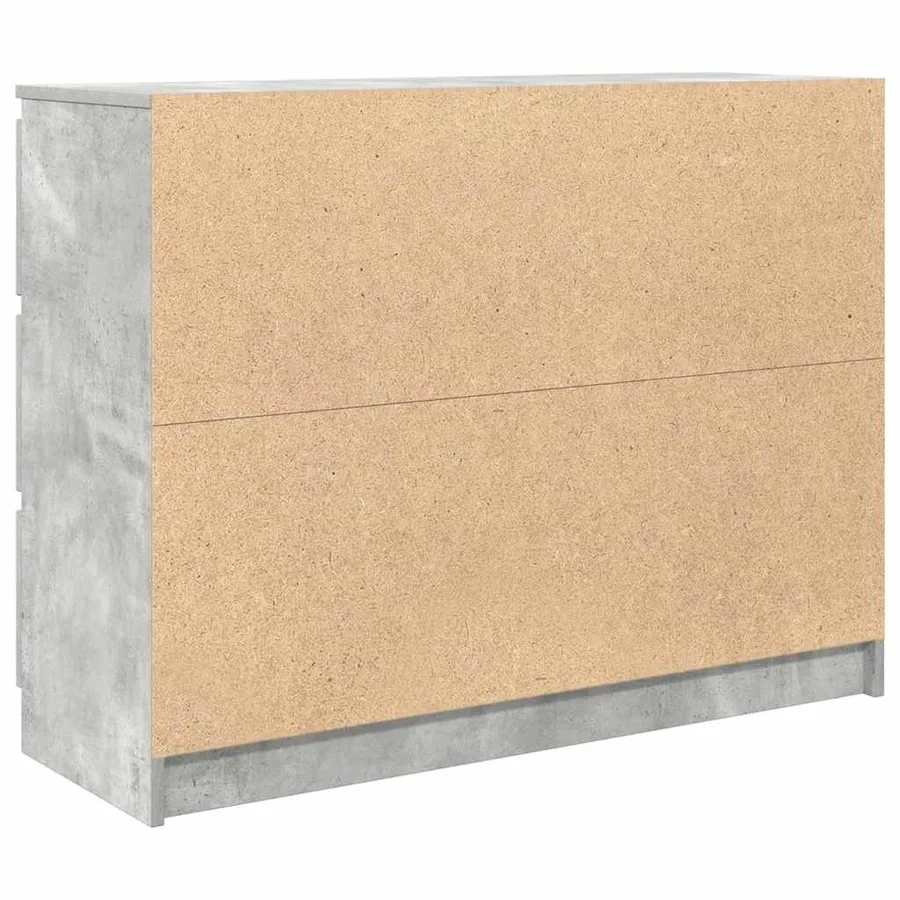 Buffet Gris béton 100x35x76 cm Bois d'ingénierie - 8
