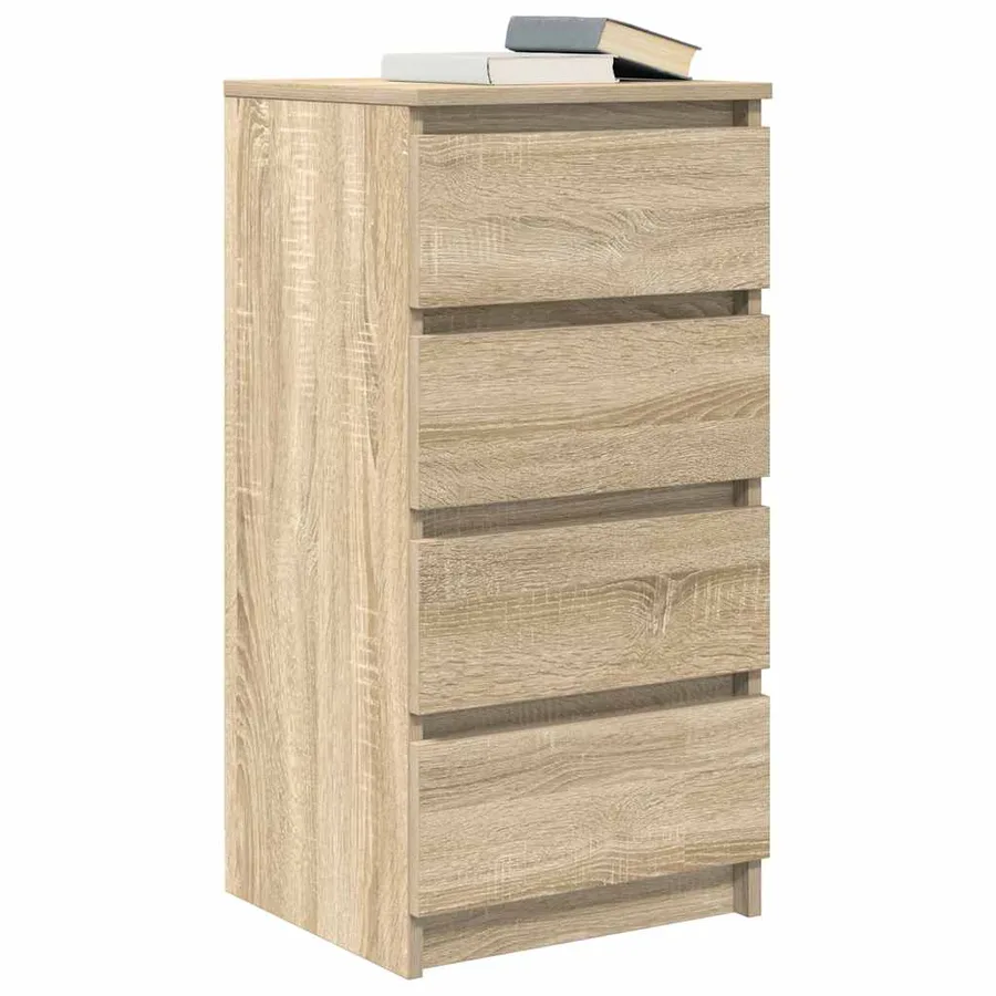 Buffet chêne sonoma 37,5x35x76 cm bois d'ingénierie - 4