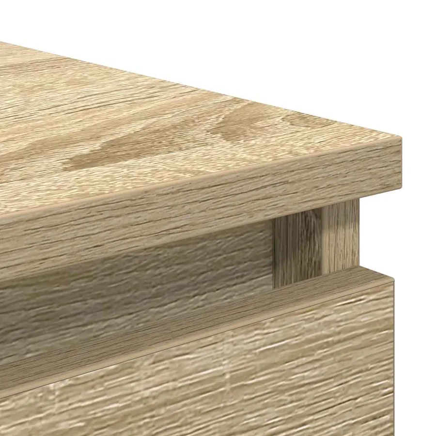 Buffet chêne sonoma 37,5x35x76 cm bois d'ingénierie - 9