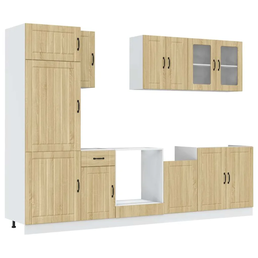 Ensemble de 8 meubles de cuisine "Lucca" en chêne Sonoma - 2