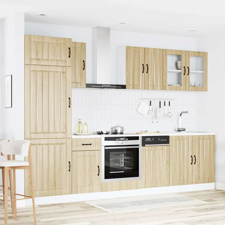 Ensemble de 8 meubles de cuisine "Lucca" en chêne Sonoma - 3
