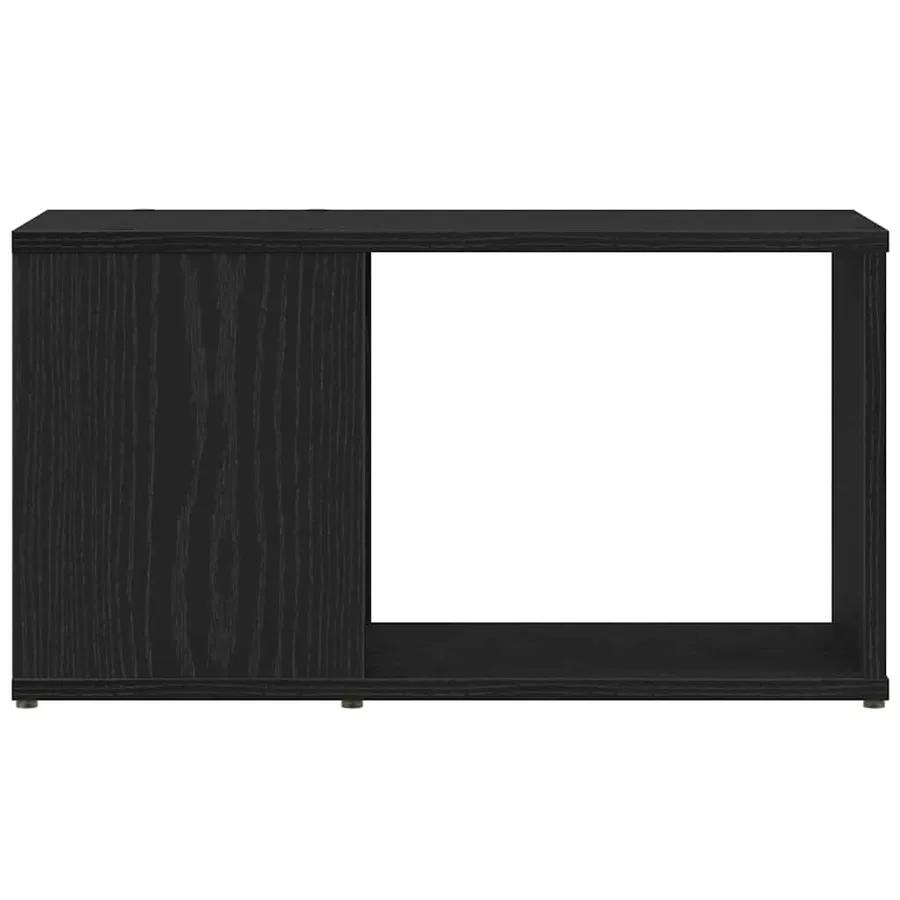 Meuble TV chêne noir 60x24x32 cm bois d'ingénierie - 5