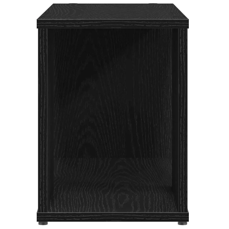 Meuble TV chêne noir 60x24x32 cm bois d'ingénierie - 6