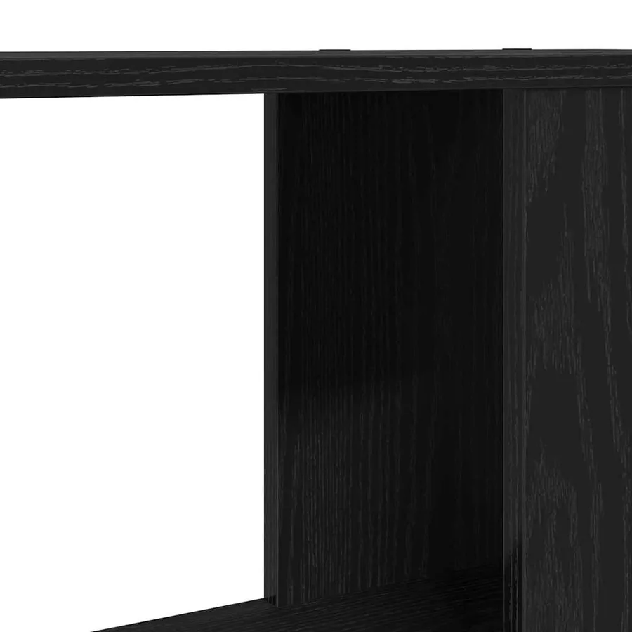 Meuble TV chêne noir 60x24x32 cm bois d'ingénierie - 8
