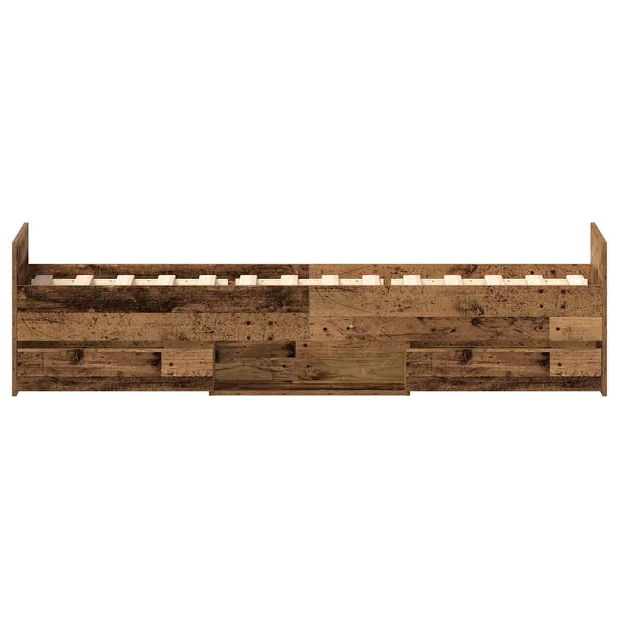 Cadre de lit Bois Ancien 193 x 78 x 50 cm Bois d'ingénierie - 7