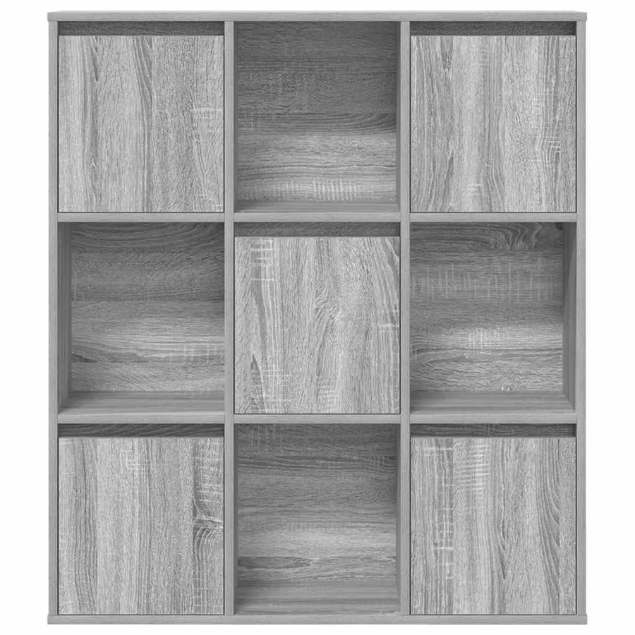 Bibliothèque sonoma gris 89x24x101,5 cm bois d'ingénierie - 4