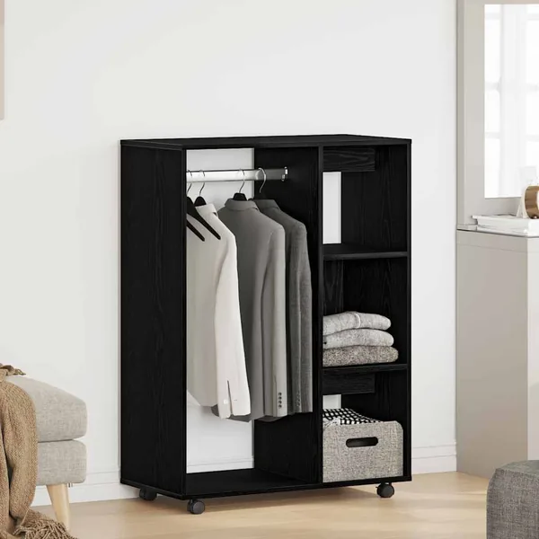 Armoire en chêne noir 80x40x110 cm Bois d'ingénierie