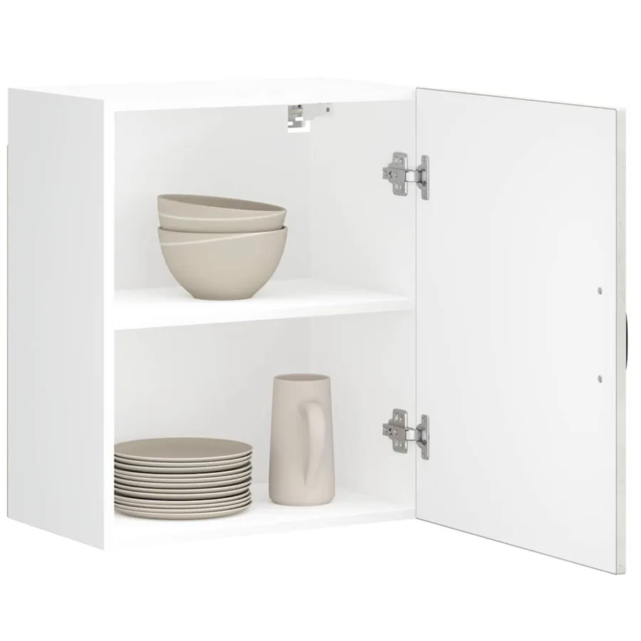 Armoires murales de cuisine 2 pcs Lucca en bois d'ingénierie gris béton