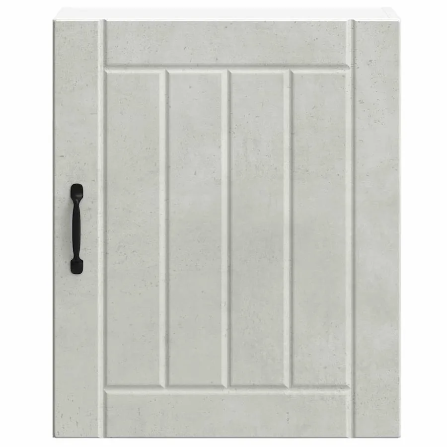 Armoires murales de cuisine 2 pcs Lucca en bois d'ingénierie gris béton - 6