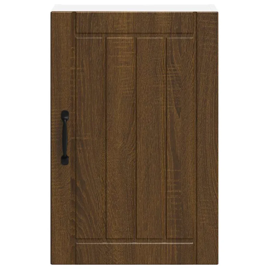 Armoire murale de cuisine Lucca chêne marron bois ingénierie - 5