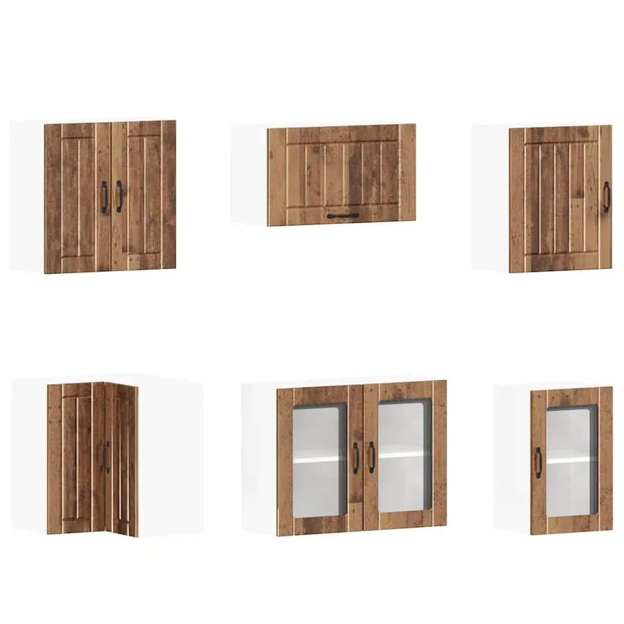 Ensemble d'armoires de cuisine 11 pcs Lucca bois d'ingénierie - 5