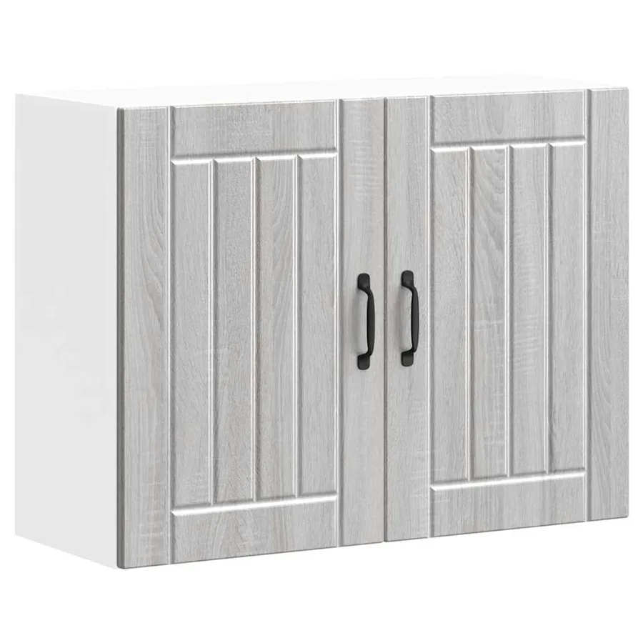 Armoire murale de cuisine Lucca sonoma gris bois ingénierie