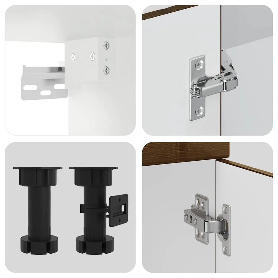 Ensemble d'armoires de cuisine 14 pcs Lucca bois d'ingénierie - 7