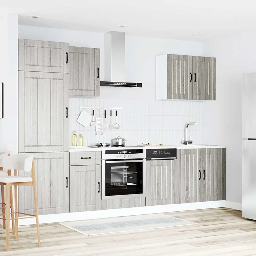 Ensemble d'armoires de cuisine 7 pcs Lucca bois d'ingénierie - 3