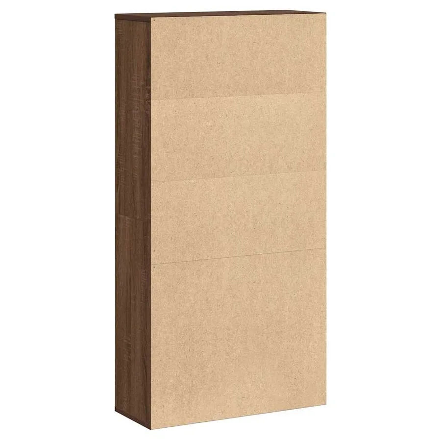 Bibliothèque chêne marron 60x24x120 cm bois d'ingénierie - 6