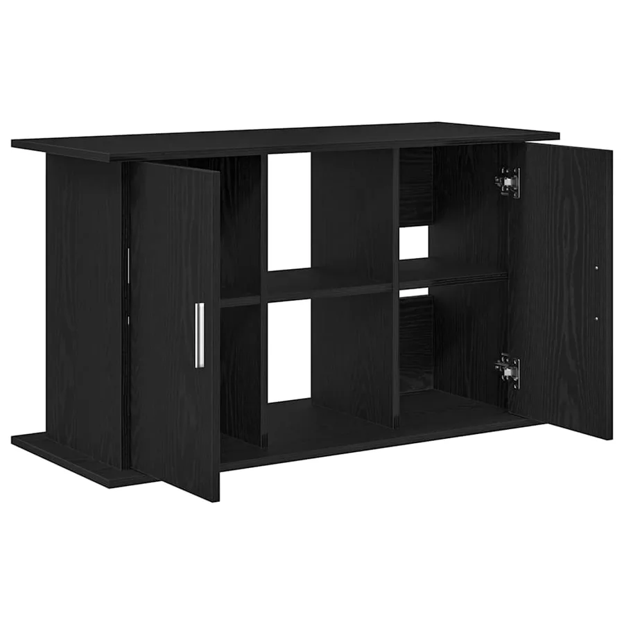 Support d'aquarium Chêne noir 101 x 41 x 58 cm Bois d'ingénierie - 8