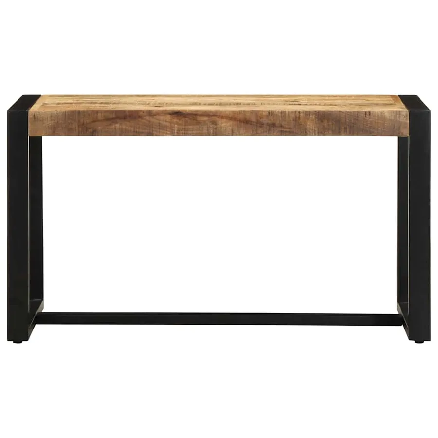Banc 80x35x45 cm bois massif de manguier - 4