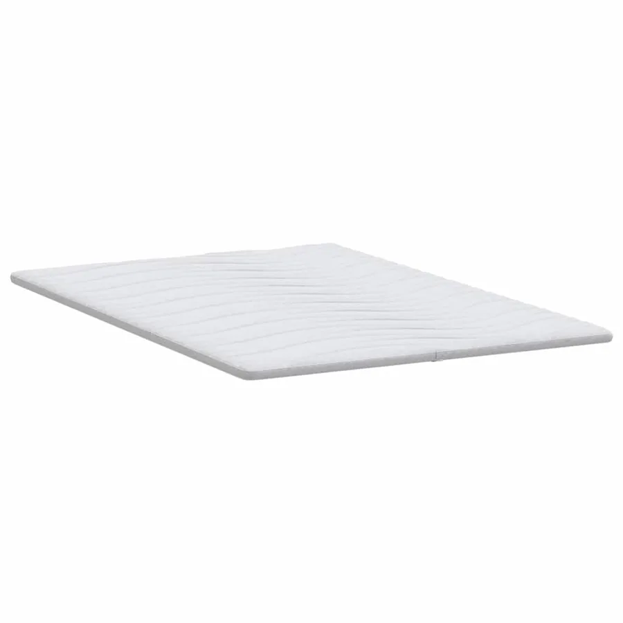 Surmatelas Blanc 140 x 190 cm Tissu en Tricot - 6