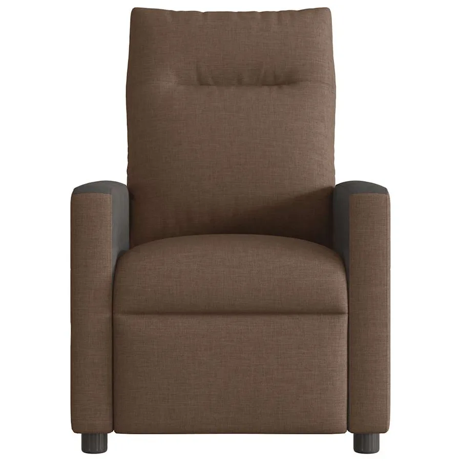 Fauteuil de massage inclinable Marron Tissu - 3