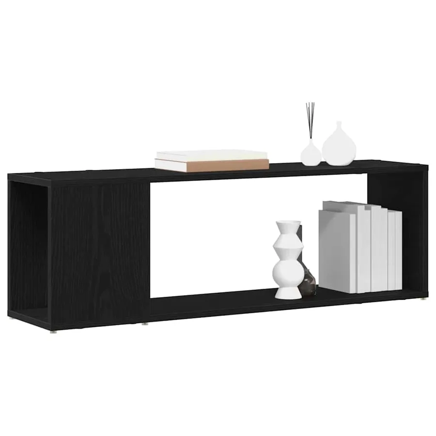 Ensemble meuble TV Noir 100 x 24 x 63 cm Bois d'ingénierie - 3